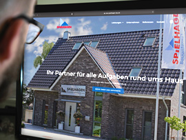 Design Website für Spielhagen Bauunternehmung und Wohnungsbau aus Haseldorf bei Wedel