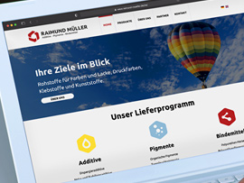 Design Website für Raimund Müller aus Prisdorf bei Pinneberg