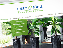 Design Website für Hydro Böttle GmbH aus Schenefeld bei Hamburg